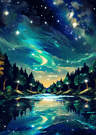 Beautiful starry night view#2659