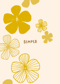 simple Line flower10 from Japan