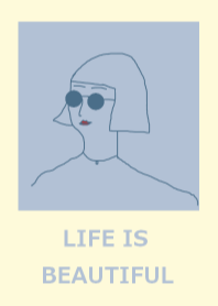 LIFE IS BEAUTIFUL #milkyblue yellow