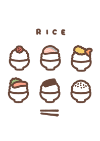 米饭和小菜 /White