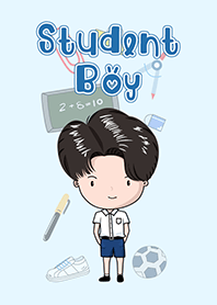 Student Boy Blue shorts's Theme