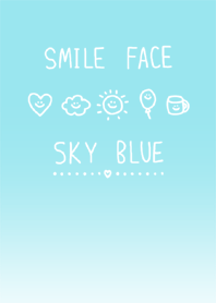 SMILE FACE SKY BLUE