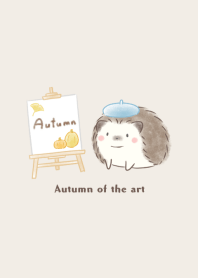 Hedgehog and Beret -blue-