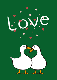 一起過情人節鴨！(森林綠色)