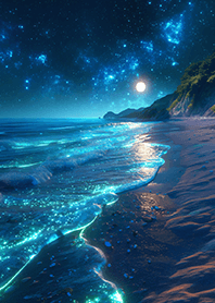 ✨發光奇幻の藍眼淚海邊❤️