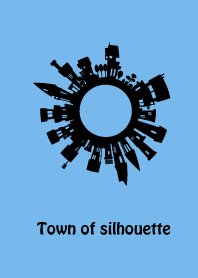 Town of silhouette