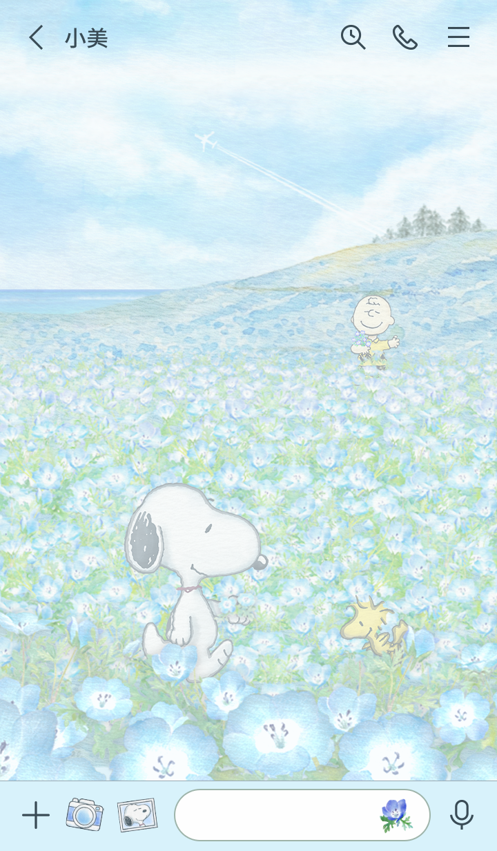 Snoopy 粉蝶花 預覽 3