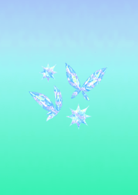 Sequin Butterfly Blue