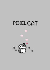 像素貓(灰色)