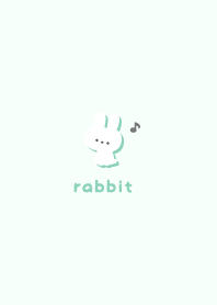 กระต่าย5 โน้ตดนตรี [เขียว]