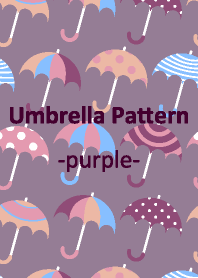 Umbrella pattern -purple-