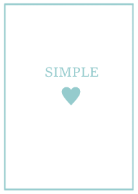 SIMPLE HEART =turquoise2=