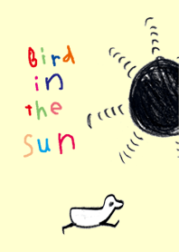 bird in the sun