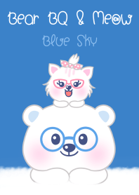 หมีแว่นกับเหมียววุ่น บลูสกาย