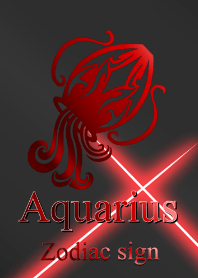 -Zodiac signs Aquarius RedBlack2-