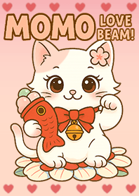 แก๊งแมวกวัก : MOMO, แมวความรักสีชมพู