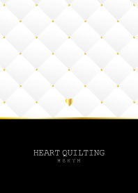 HEART QUILTING -WHITE-
