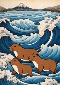 Ukiyo-e - Capybara 954459