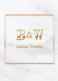 [ B&W ] Initial Theme  Gold White
