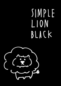 Simple lion black