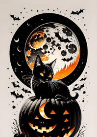 halloween cat F41869