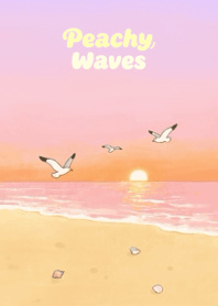 Peachy Waves ( Pink )