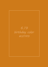 birthday color - June 19