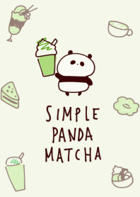 Simple panda matcha