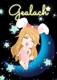 Gealach (Bunny girl on Blue Moon)
