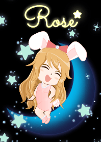 Rose- Bunny girl on Blue Moon