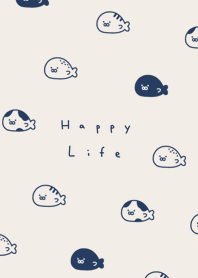 .海豹. beige navy