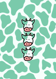 Animal pattern cow&green