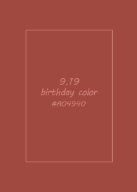birthday color - September 19