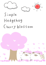 簡單 猬 櫻花 可愛