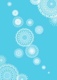 Flowers and lace ribbon - White 3-