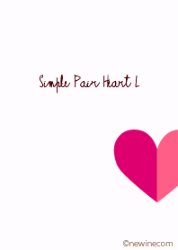 Simple Pair Heart L (best)