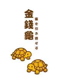 可愛招財純金烏龜(純白色)