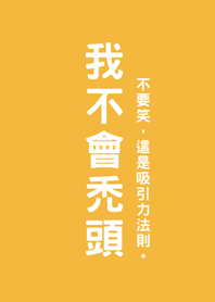 我不會禿頭(日出黃色)