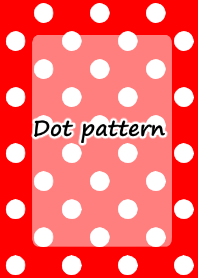 Dot pattern red and white