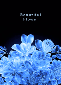 Beautiful Flower-BLUE CRYSTAL 7