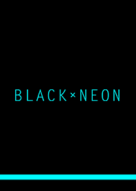 BLACK x NEON*TURQUOISE BLUE