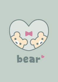 Bear Ribbon - Dullness Green