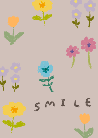 心が落ち着く手書きのお花