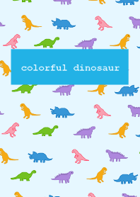 colorful dinosaur /blue