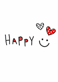 Happy simple heart pattern3.