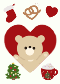 Christmas and cute Bear