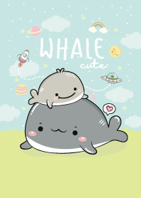 Whale Gray Cute