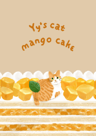 Yy's cat 茶白猫マンゴーケーキ
