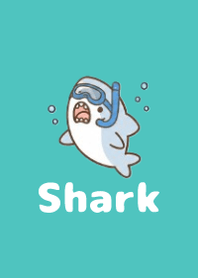 Fluffy Shark Summer Green 10
