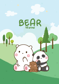 หมีสามตัว ชิวๆ เนินเขา เลิฟเว่อร์